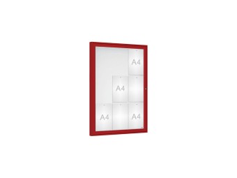 Vitrine pour affichage exterieur Classique simple battant