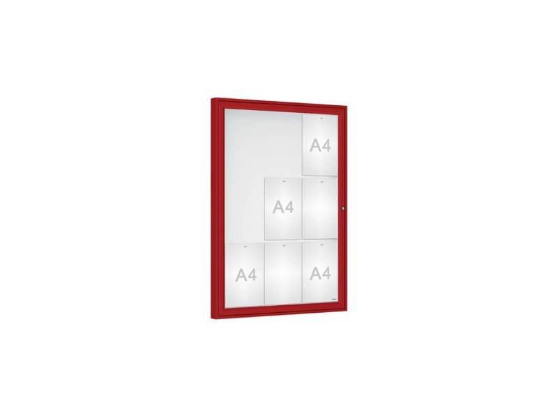 Vitrine pour affichage exterieur Classique simple battant