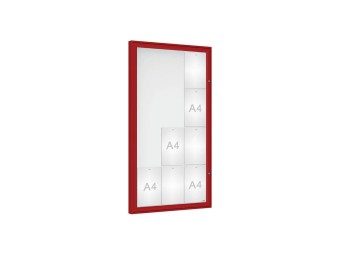 Vitrine pour affichage exterieur Classique simple battant