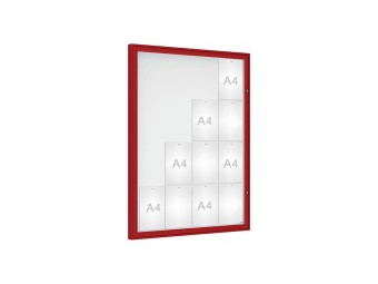 Vitrine pour affichage exterieur Classique simple battant