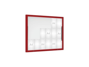 Vitrine pour affichage exterieur Classique simple battant
