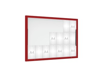 Vitrine pour affichage exterieur Classique simple battant