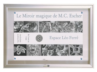 Vitrine d'affichage exterieur 1000 simple et double battants