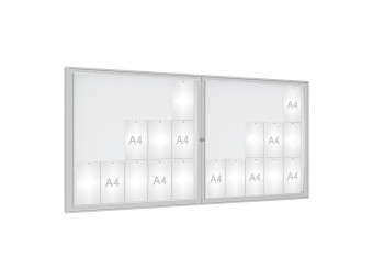 Vitrine d'affichage exterieur 1000 simple et double battants