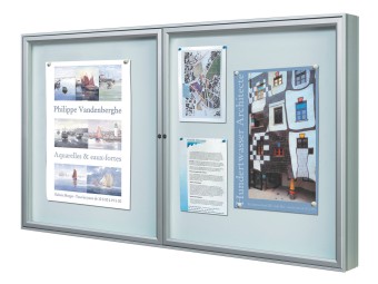 Vitrine d'affichage exterieur 1000 simple et double battants