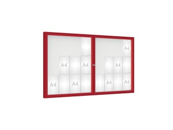 Vitrine d'affichage exterieur 1000 simple et double battants