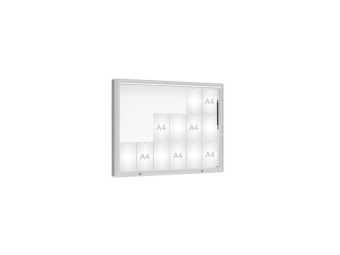 Vitrine pour exterieur 2000 simple battant
