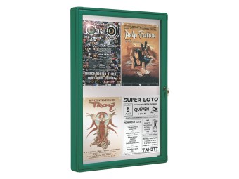 Vitrine pour exterieur 2000 simple battant