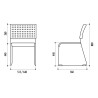 Chaise visiteur Vale avec ou sans accoudoir
