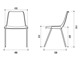 Chaise coque Nomade - classé M2
