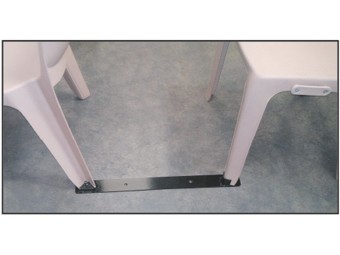 Barre inter-rangées pour chaise Denver (lot de 2)