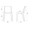 Chaise empilable monobloc Denver - M2 ou M4
