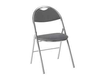 Chaise pliante Florence - structure acier avec assise tissu