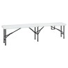 Banc pliant polypropylène Segovilla 183 cm