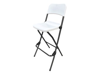 Tabouret pliant polyéthylène Segovilla - hauteur assise 74 cm
