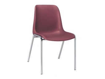 Chaise coque Naples / Hélène - pieds Ø 22mm - M2 ou M4