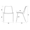 Chaise coque Naples / Hélène - pieds Ø 18mm - M2 ou M4