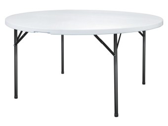 Table polyéthylène ronde pliante Grenade