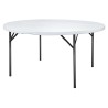 Table polyéthylène ronde pliante Grenade