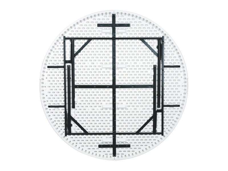 Table polyéthylène ronde pliante Grenade