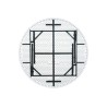 Table polyéthylène ronde pliante Grenade