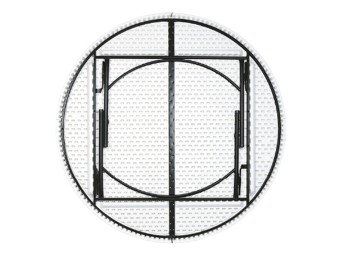 Table polyéthylène ronde pliante Grenade