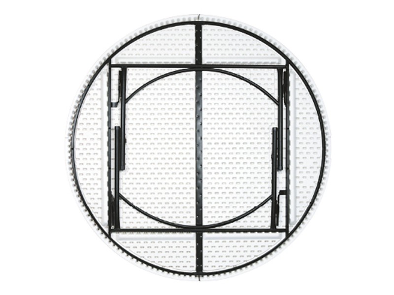 Table polyéthylène ronde pliante Grenade Table polyéthylène ronde pliante Grenade