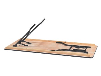Table rectangulaire en bois exotique pliante Tarragone 183 ou 200 cm