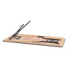 Table rectangulaire en bois exotique pliante Tarragone 183 ou 200 cm