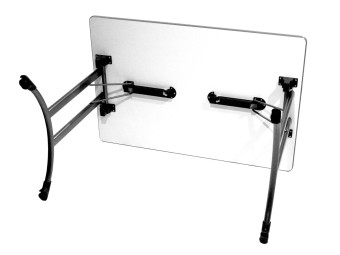 Table rectangulaire pliante Alsace - stratifié ou mélaminé