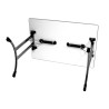 Table rectangulaire pliante Alsace - stratifié ou mélaminé
