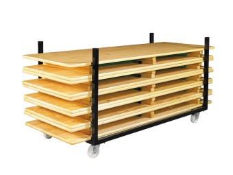 Chariot pour table pliante et empilable n°2