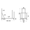 Chariot pour tables pliante et empilable n°4
