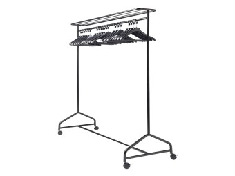 Vestiaire porte cintres sur roulettes