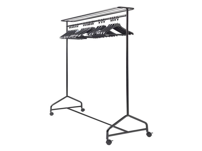 Vestiaire porte cintres sur roulettes Vestiaire porte cintres sur roulettes