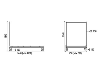 Chariot pour tables pliante et empilable n°5