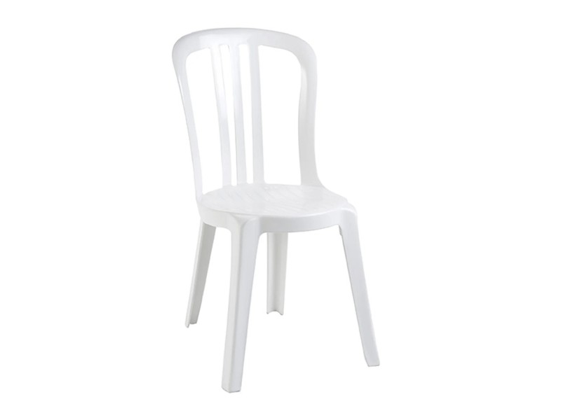 Chaise bistrot Miami empilable en résine Chaise bistrot Miami empilable en résine