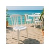 Chaise bistrot Miami empilable en résine