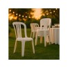 Chaise bistrot Miami empilable en résine
