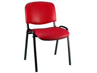 Chaise Iso en tissu enduit