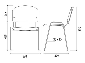 Chaise Iso en bois