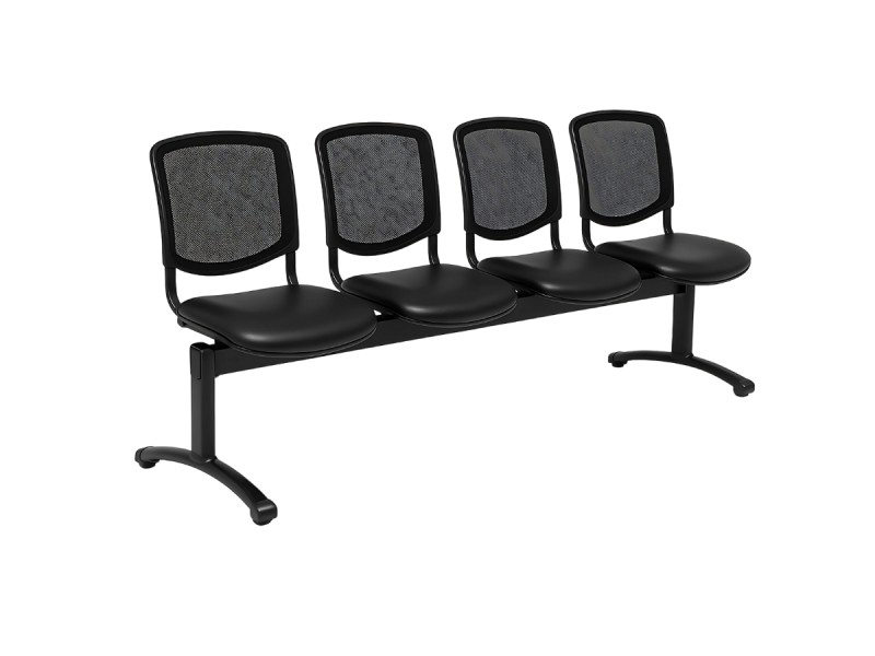 Sièges poutre Iso avec dossier résille et assise en tissu enduit Sièges poutre Iso avec dossier résille et assise en tissu enduit
