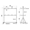 Chariot pour chaises pliantes