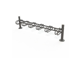 Support vélo Chartrons 6 places tête 2 gorges