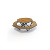 Table pique nique octogonale Horizon stratifié compact