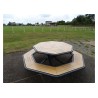 Table pique nique octogonale Horizon stratifié compact