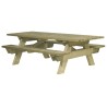 Table pique-nique Berlin rallongée 230 cm - PMR