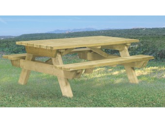 Table pique-nique Berlin 200 cm