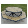 Table pique nique octogonale Horizon stratifié compact