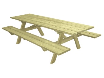 Table pique-nique Munich rallongée 230 cm - PMR